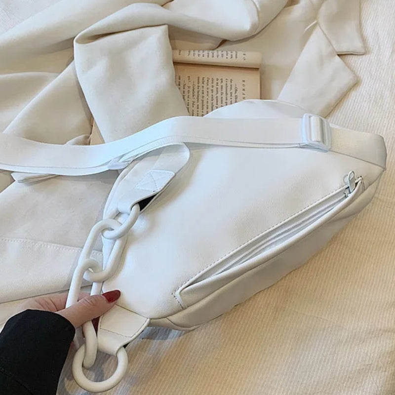 Sac femme en PU de forme banane tendance