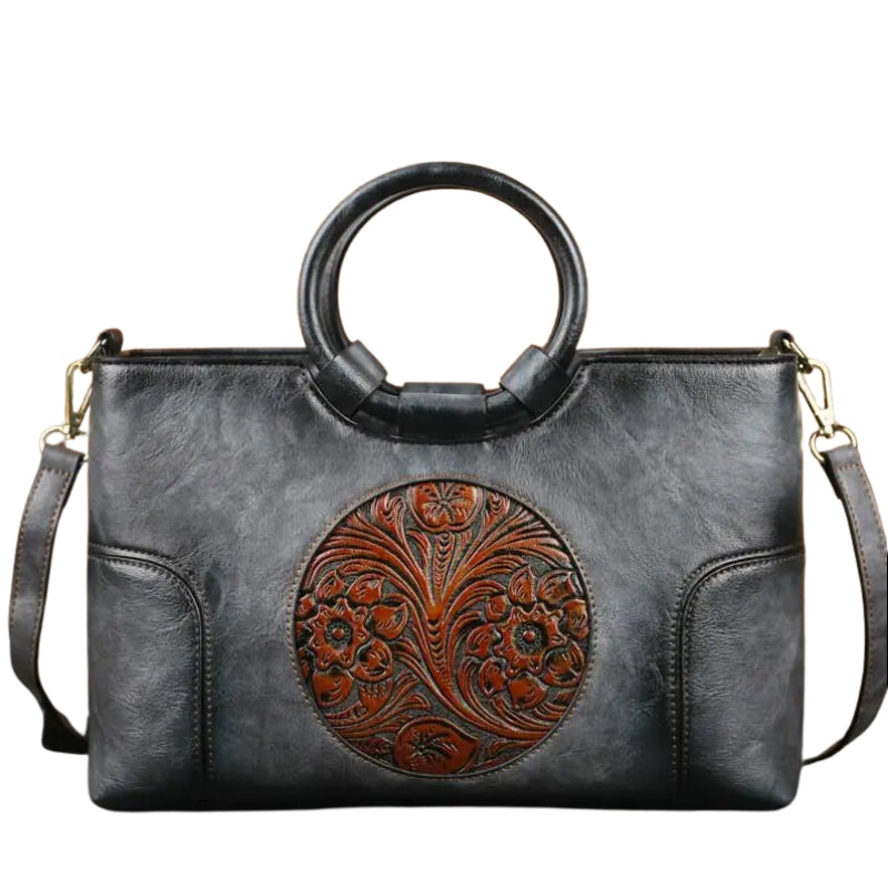 Sac femme en simili d’inspiration vintage