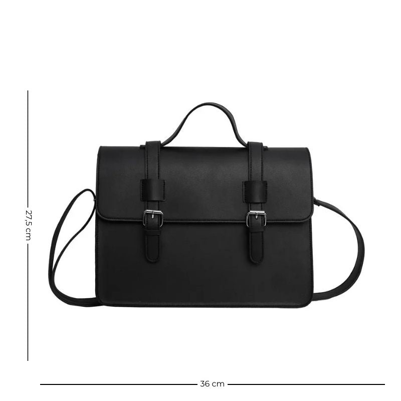 Sac femme façon cartable rectangulaire
