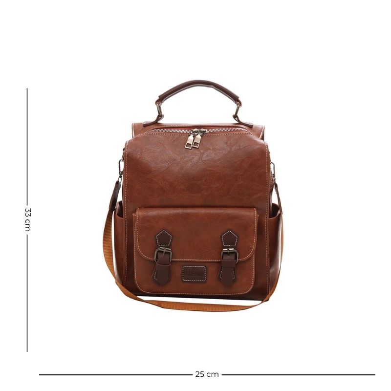 Sac femme façon cartable vintage