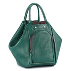 Sac femme modulable vert à main et à dos