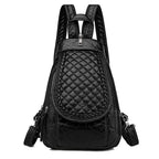 Sac femme noir compact à main et à dos