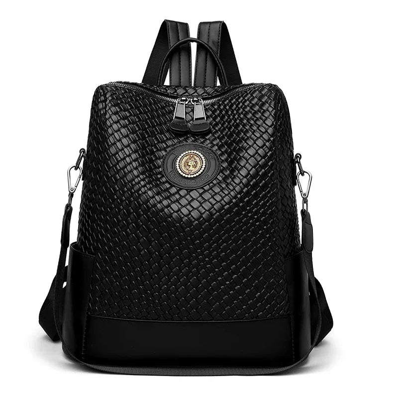 Sac femme noir raffiné et élégant à main et à dos