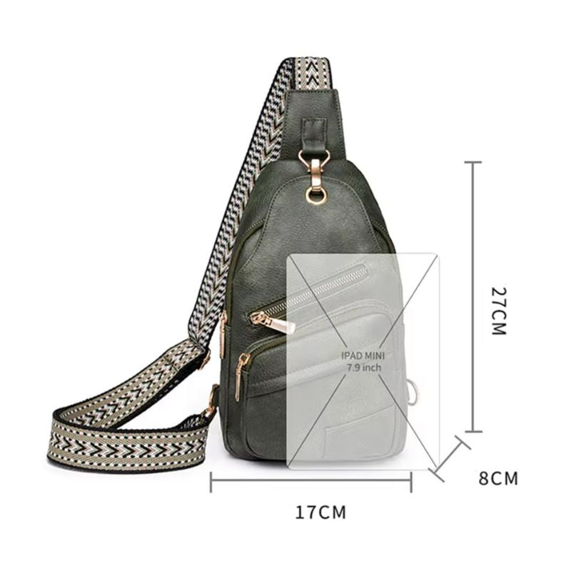 Sac femme porté sur la poitrine