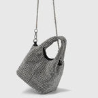 Sac femme seau avec strass brillants