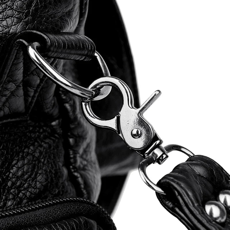 Sac femme tendance à double porté en simili main et dos