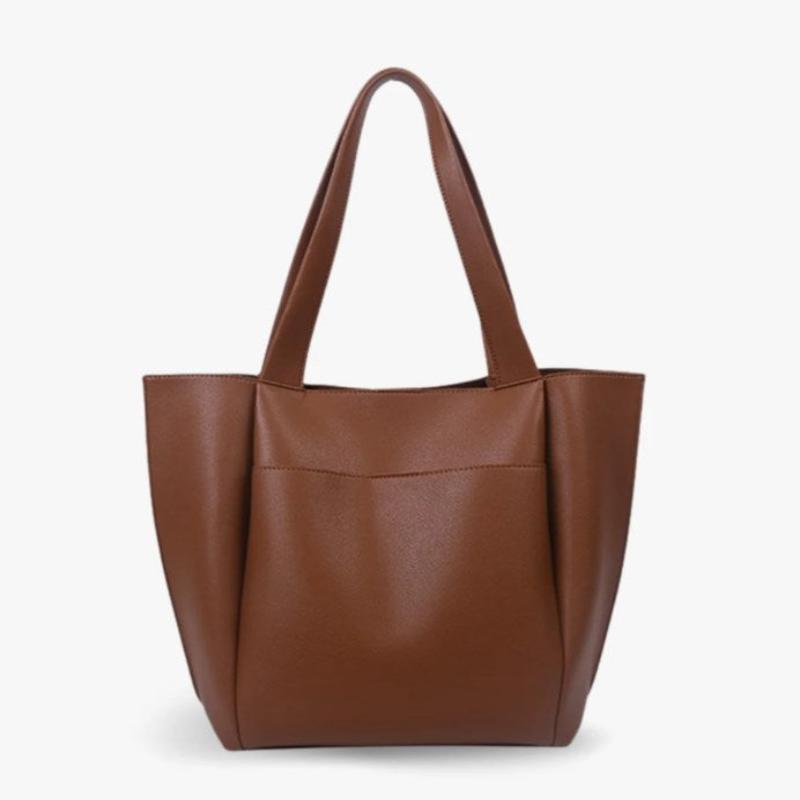 Sac format cabas noir à main