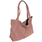 Sac fourre-tout en velours côtelé