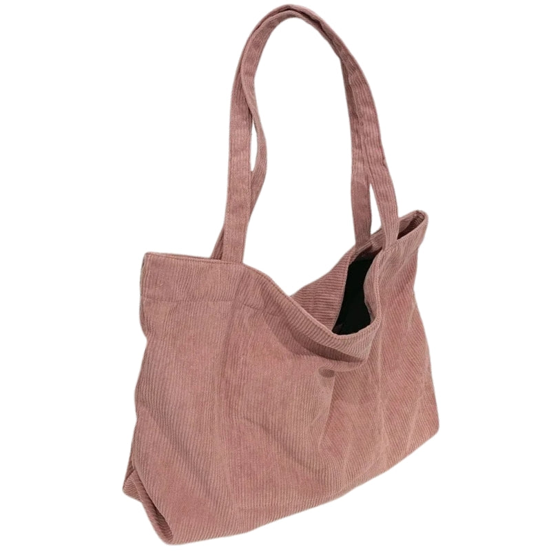 Sac fourre-tout en velours côtelé