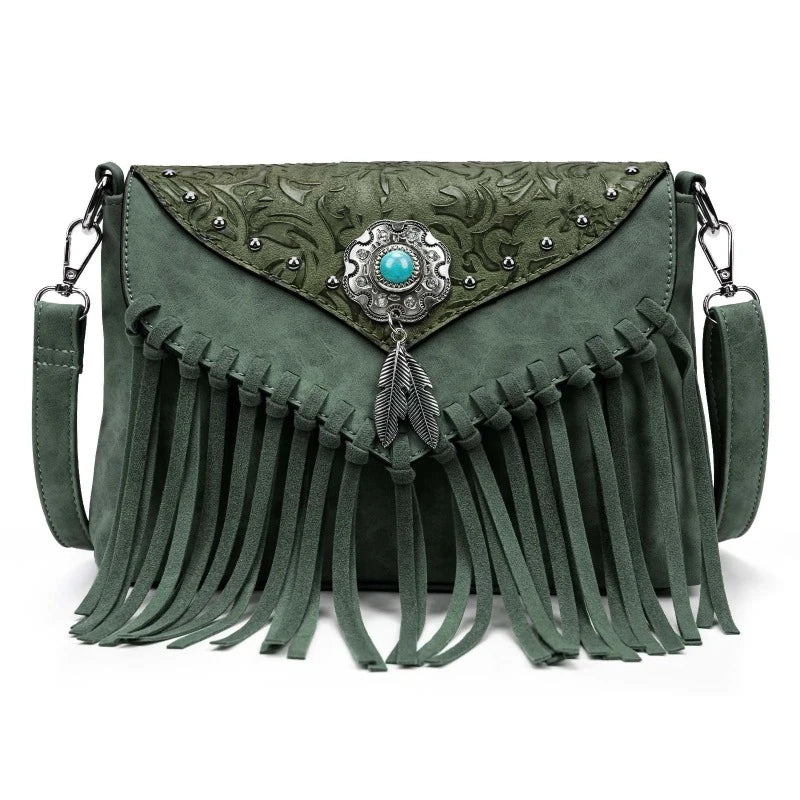 Sac frangé façon bohème