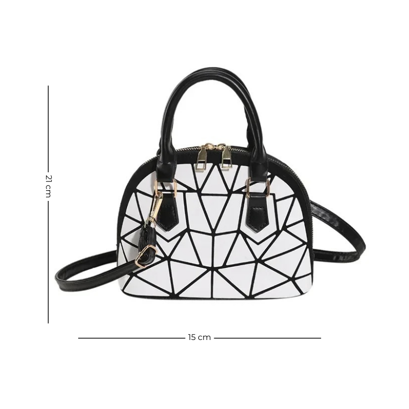 Sac géométrique à effet matelassé