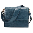 Sac imitation croco porté en bandoulière