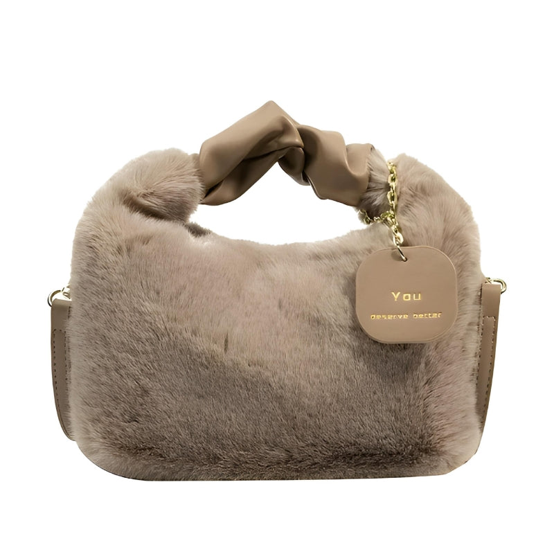 Sac imitation fourrure à porter à la main