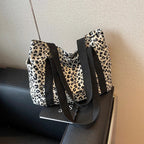 Sac léopard blanc confectionné en nylon