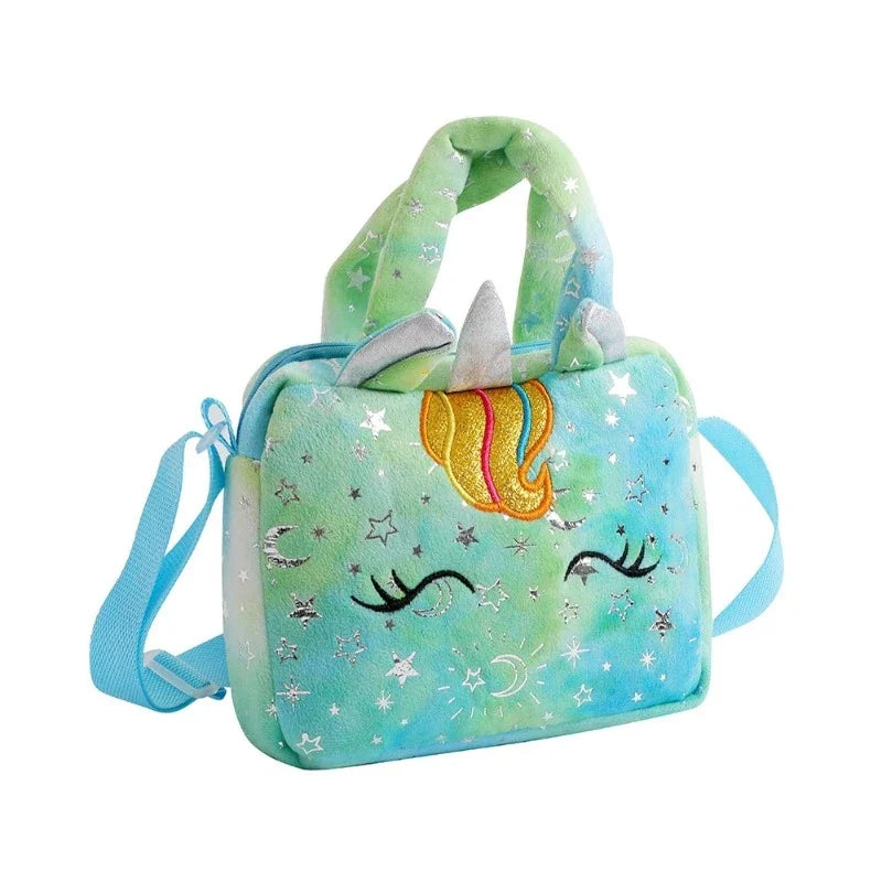 Sac licorne tout doux en peluche pour fille