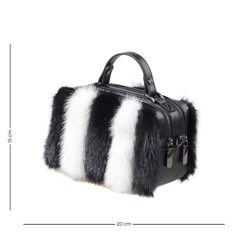 Sac luxueux à main en fourrure