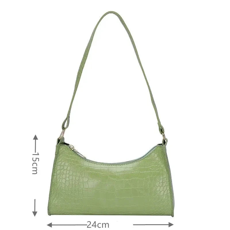 Sac luxueux au format baguette matelassé