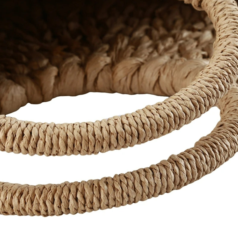 Sac luxueux en matière paille
