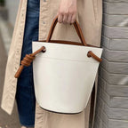 Sac luxueux pour femme, forme seau polyvalente