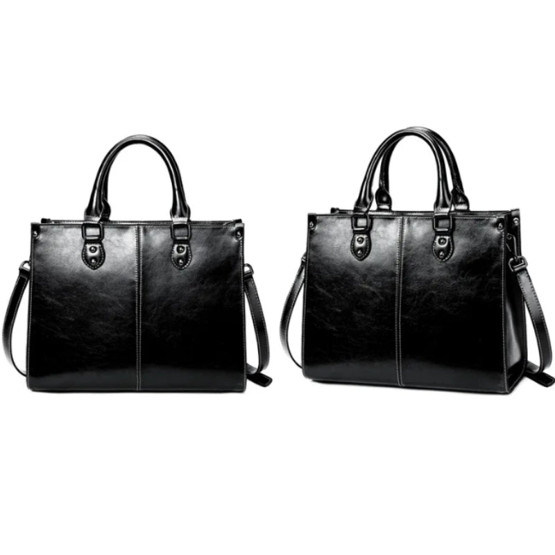 Sac marron à porter à la main en cuir