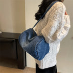 Sac matelassé en denim souple