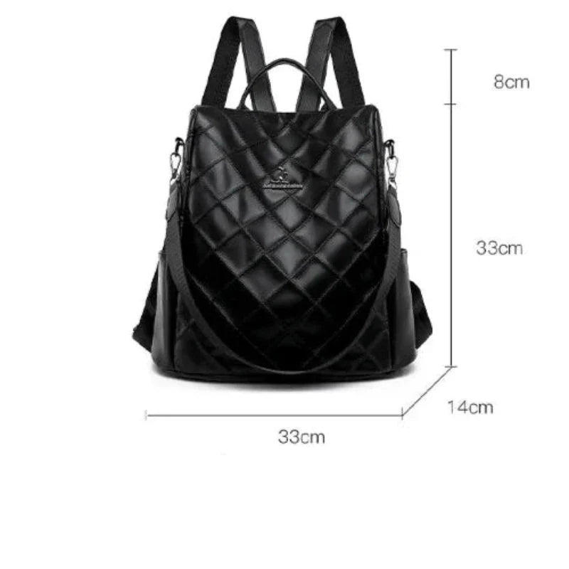 Sac matelassé femme en simili noir porté main ou dos