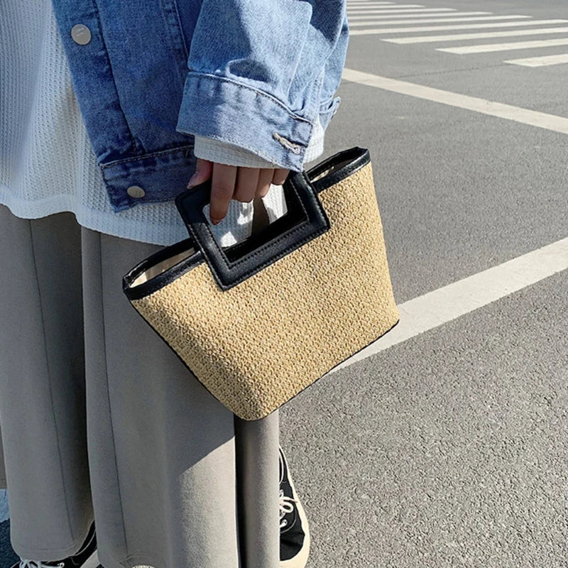Sac moderne tissé au style chic