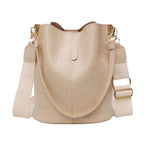Sac motif crocodile forme seau