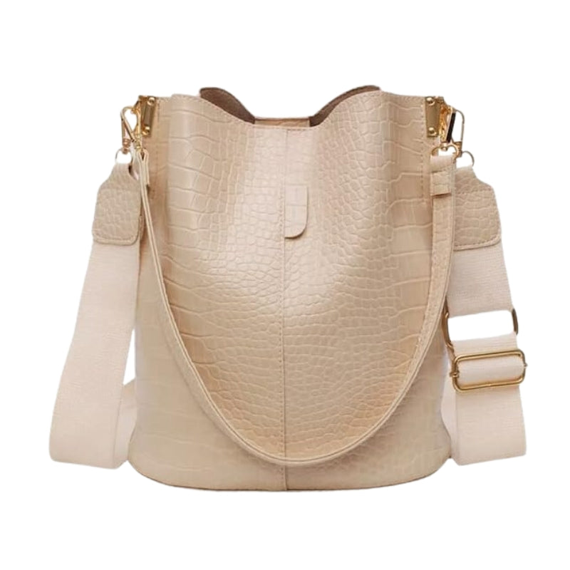 Sac motif crocodile forme seau