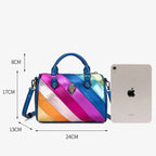 Sac multicolore à rayures au design original