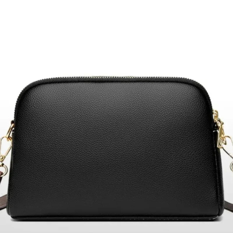Sac noir à bandoulière au style design et élégant