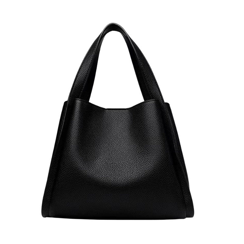 Sac noir à main forme seau