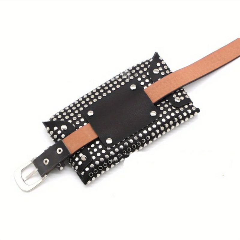 Sac noir de ceinture féminin