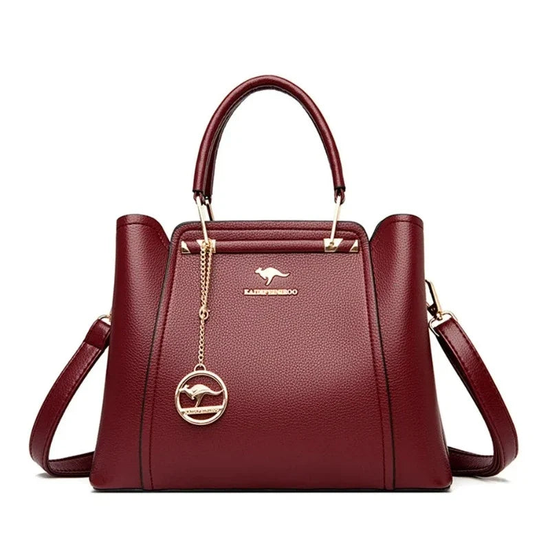 Sac noir féminin avec poignées