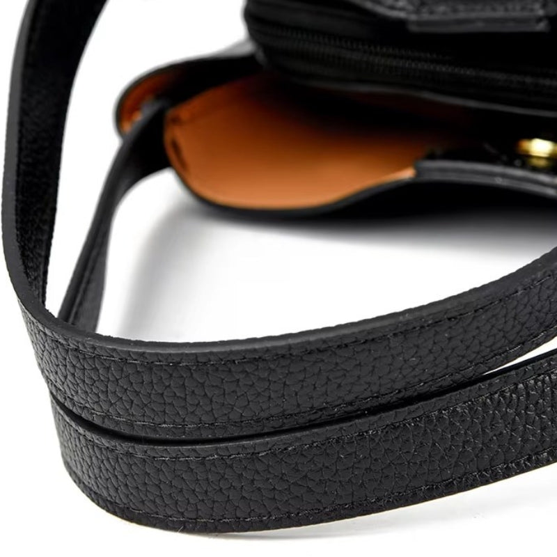 Sac noir format seau à porter à main