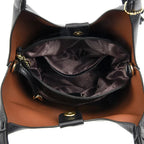 Sac noir haut de gamme à main avec bandoulière