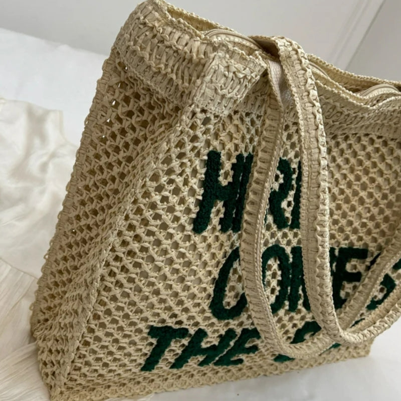 Sac original réalisé en paille