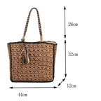 Sac panier à main de style bohème chic