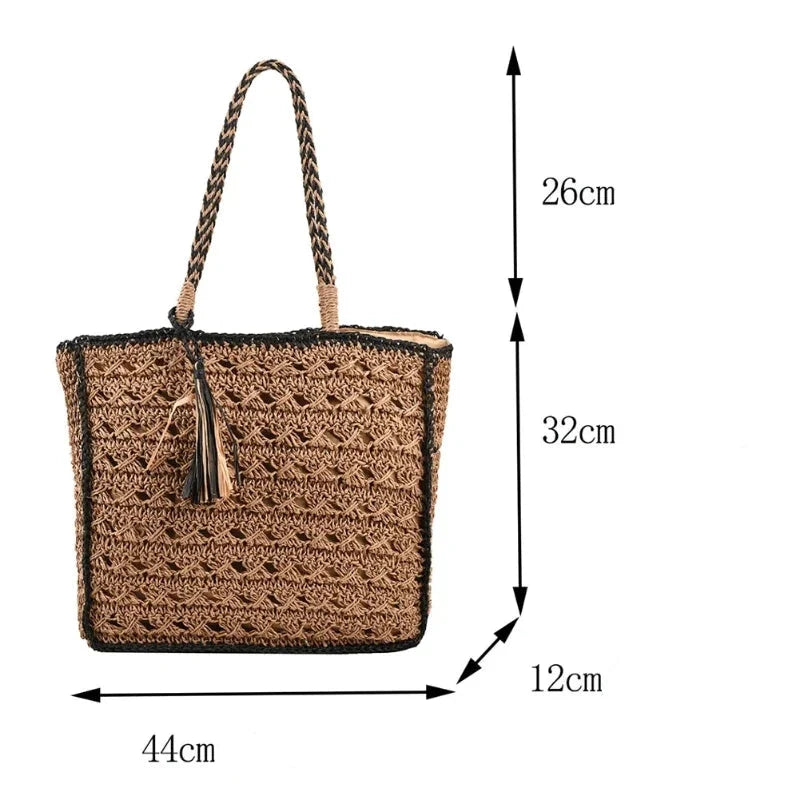 Sac panier à main de style bohème chic