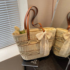 Sac panier à main d’inspiration vintage