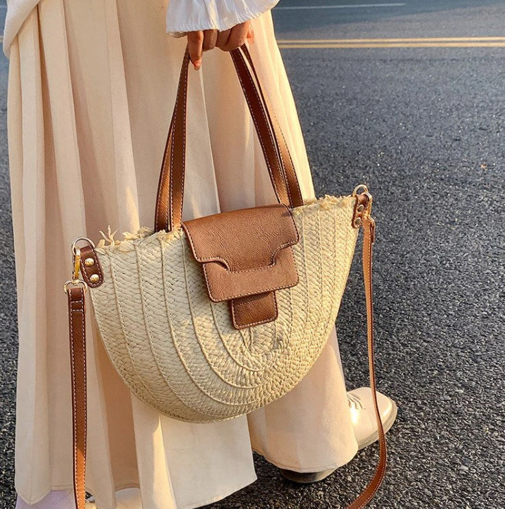 Sac panier au format demi-lune