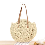 Sac panier circulaire bohème à main
