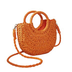 Sac panier confectionné en paille
