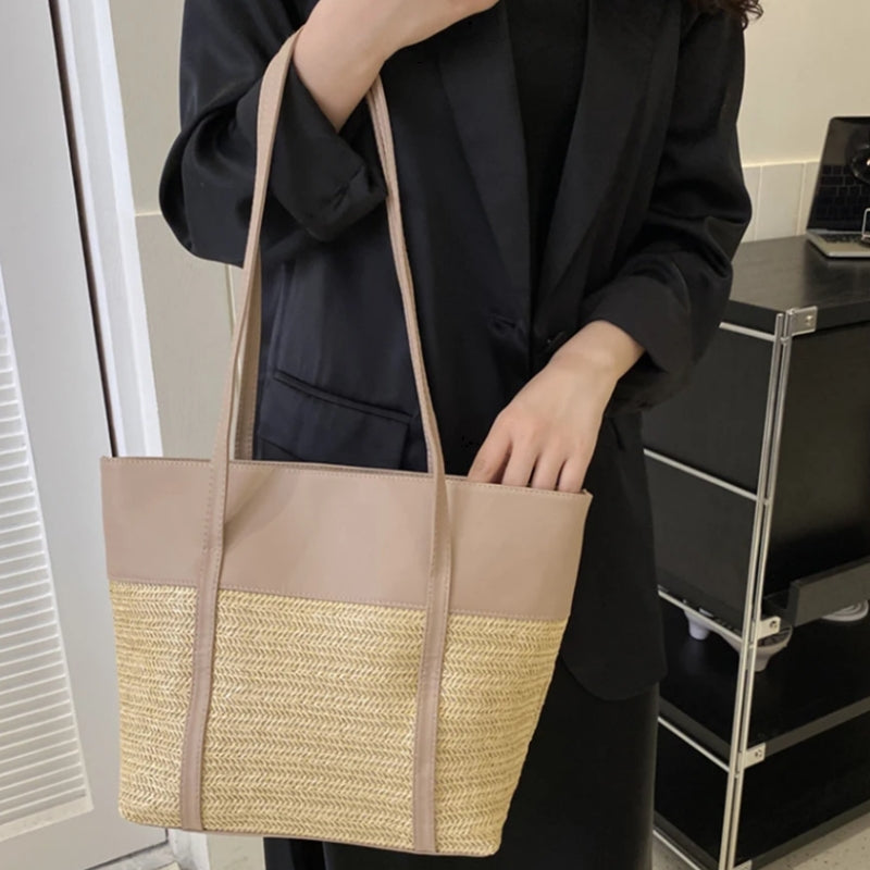 Sac panier en osier à porter à la main