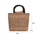 Sac panier en paille au style bohème