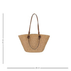 Sac panier en paille polyvalent à main