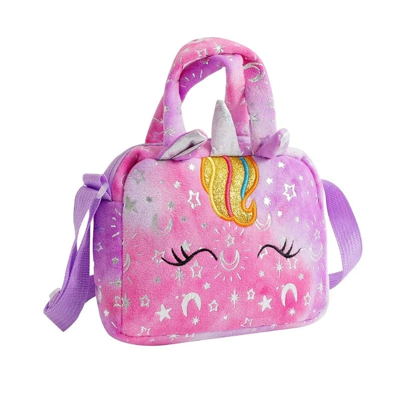 Sac peluche licorne destiné aux filles