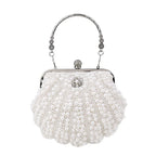 Sac pochette de soirée au design coquillage