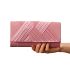 Sac pochette de soirée rose et moderne