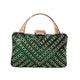Sac Pochette Soirée Vert Et Scintillant